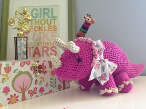 crochet triceratops